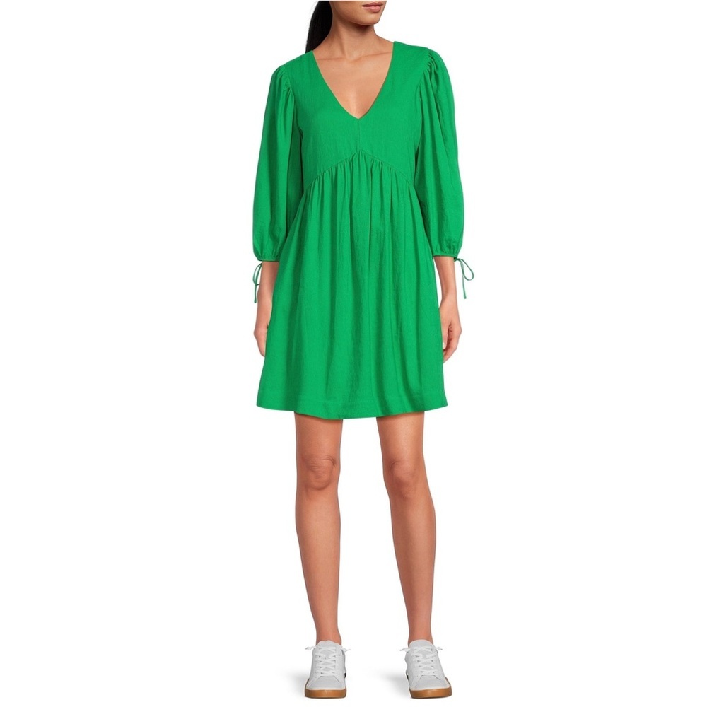 EVERY V-Neck Linen Blend Sundress NWT - Picture 1 of 4
